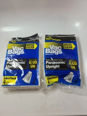 Vac Bags - Panasonic Upright - Types U, U3 & U6 (8 bags Total) 4441 - Image 1 of 4