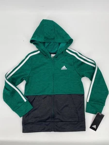 Adidas Sweater Hoodie Green Boys Kids Sz 6 NEW NWT N147 - Picture 1 of 2