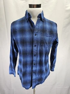 Pendleton Mason Men's Size Medium Blue Flannel Button Up Long Sleeve Shirt - Picture 1 of 7