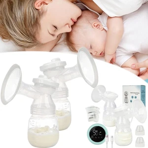 Tiralatte Elettrico Tiralatte Ricaricabile Doppio Tiralatte 9 Livelli di Aspirazione - Foto 1 di 13