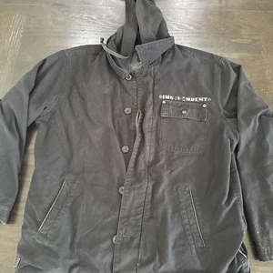 Independent Truck Company Vintage Denim Hoodie Jacket Distressed - Picture 1 of 14