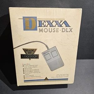 Vintage DEXXA Mouse DLX by Logitech SEALED IBM PC XT AT PS/2 NEW RARE 1988 - Picture 1 of 9