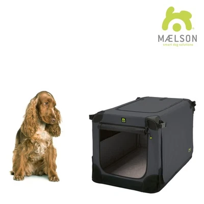 MAELSON Soft Kennel Transportbox, faltbar - anthrazit - 72 x 51 x 51 Reisebox - Bild 1 von 4