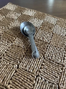 Vintage Set of 4 Stainless Steel EKCO Metal Nesting Oval Measuring Spoons w/Ring - Picture 1 of 5
