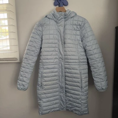 Lands End XS Petite 2-4 Fleece Lined Insulated Hooded Puffer Coat Primaloft Blue - Image 1 of 4