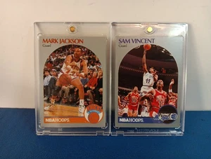 1990-91 NBA Hoops - Sam Vincent Jordan Wearing #12 & Mark Jackson Hernandez LOT - Bild 1 von 2