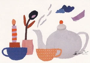 Postkarte: Katrin Zeise - Teezeit, ganz gemütlich - Bild 1 von 1