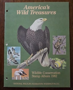 1982 National Wildlife Federation America's Wild Treasures.  Album & Full Sheet - Picture 1 of 6