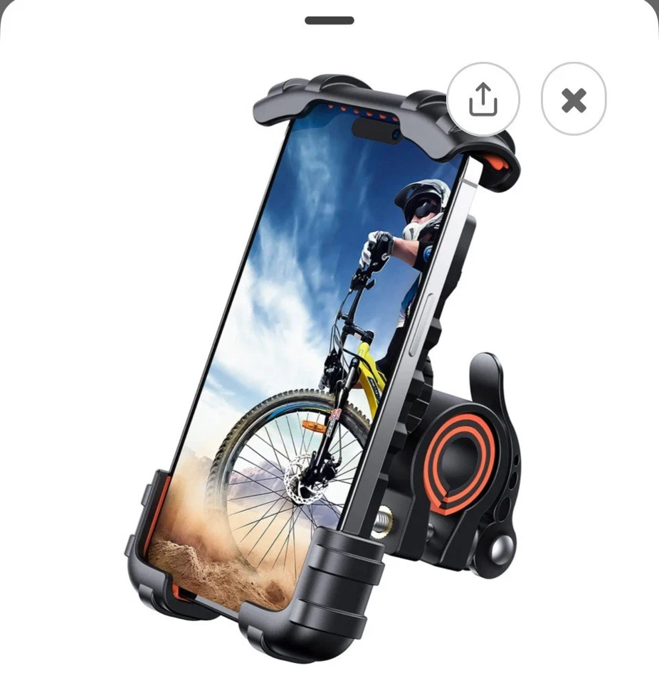 Lamicall Bike Phone Holder, Motorcycle Phone Mount - Motorcycle Handlebar Cell - Image 1 of 1