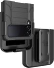 Rugged Phone Case and Belt Clip Holster Combo for Samsung Galaxy Z Flip 4 5G