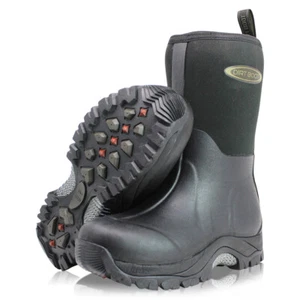 Dirt Boot Neoprene Wellington Muck Boots Pro Sport Mid-Cut Short Walking Wellies - Picture 1 of 40