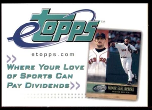 Topps Traded & Rookies 2002 #NNO Nomar Garciaparra eTopps - Imagen 1 de 6