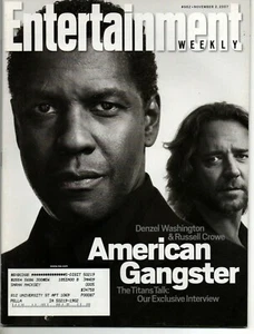 Entertainment Weekly Magazine Nov 2 2007 Denzel Washington Russell Crowe Jay-Z - Picture 1 of 2
