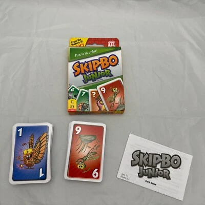 Skip-Bo Junior Card Game - Fun is in Order! - by Mattel Games Complete & Mint - Image 1 of 2