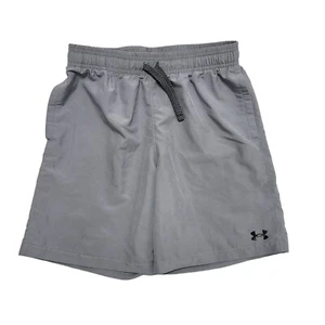 Under Armour Grey Drawstring Sport Shorts Uk Boy's Size L W26 AA15 - Picture 1 of 3