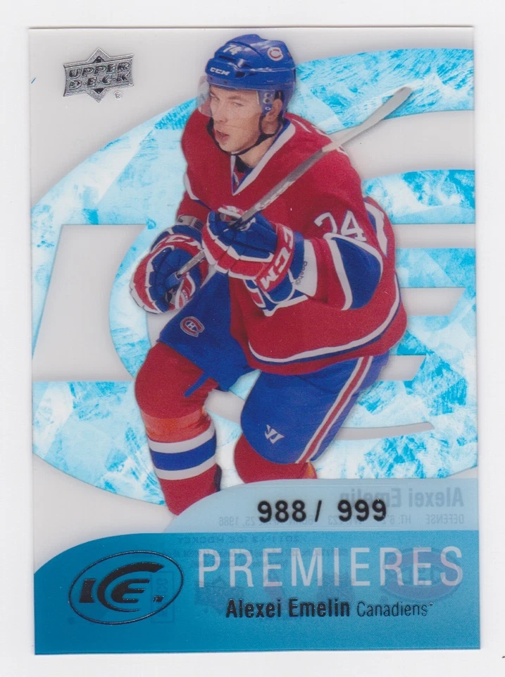 11-12 UPPER DECK ICE PREMIERES #66 ALEXEI EMELIN RC 988/999 Rookie - Image 1 of 1