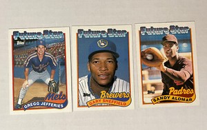 1989 Topps FUTURE STARS / LOT OF 3
