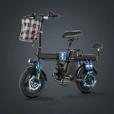 14inch foldable e-bike, alarm, turning, lights, horn 500w 750 peak FREE SHIPPING - Image 1 of 4