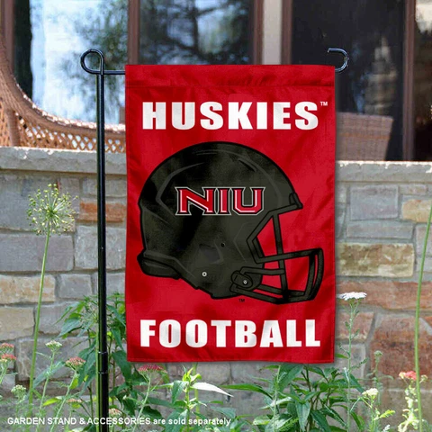 NIU Huskies Football Helmet Garden Yard Banner Cover
