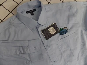 NEW  Mens Guide Shirt Fishing Size LARGE  Rocky Brook Camp Logo - Picture 1 of 8
