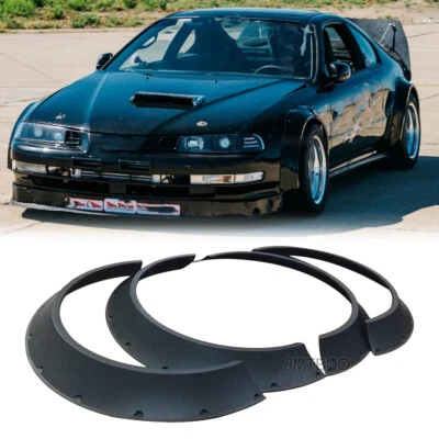 4Pcs Fender Flares Flexible Extra Wide Body Wheel Arches 4.5'' For Honda Prelude - Image 1 of 4