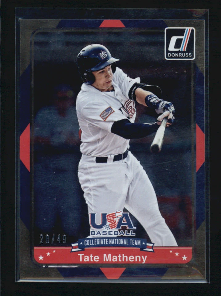 TATE MATHENY 2015 PANINI DONRUSS #20 TEAM USA #20/49 (BV=$10) AF6315 - Image 1 of 1