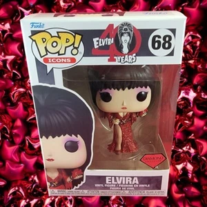 Elvira funko # 68 (nuevo en caja) diamante totalmente nuevo elvira 40 años. - Imagen 1 de 7