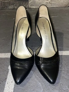 Anne Klein iFlex Black Leather Heels Size 9 1/2 M - Picture 1 of 10