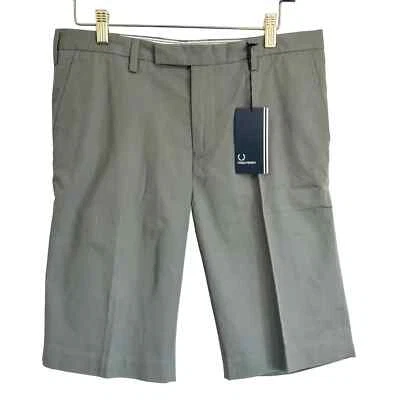 Pantalones Cortos Chinos Fred Perry Ciudad Lisos En Llovizna Talla 30 Nuevos con Etiquetas $109 Foto 1 de 3