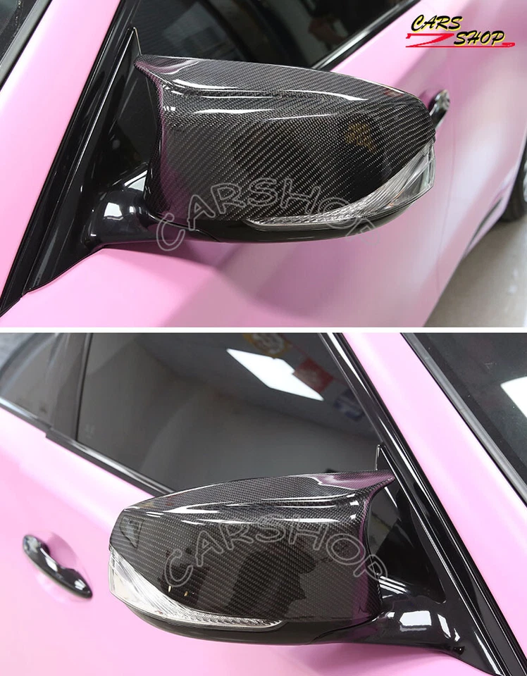 Cubierta de espejo de fibra de carbono para INFINITI Q50 Q60 Q70 QX30 2014-2024 Foto 1 de 4