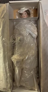 Romans Brides of Century Flora 1900's BRIDE 18" DOLL Porcelain 1990 NIB - Picture 1 of 8