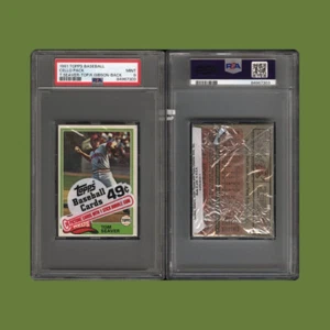 1981 Topps Graded Cello Pack - Tom Seaver Top & Kirk Gibson Back - PSA 9 (Pop 1) - Bild 1 von 1
