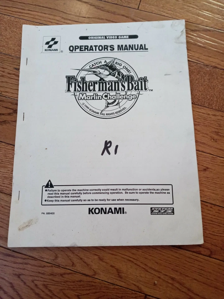 Fisherman's bait marlin challenge Arcade Manual - Image 1 of 1