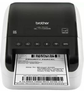 Brother QL-1110NWB Wireless, Air Print,  Wide 4”Thermal Shipping Label Printer.
