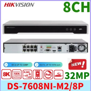 Hikvision DS-7608NI-M2/8P 32MP 8K 4K 8CH NVR Netzwerkvideorekorder M-Serie - Picture 1 of 11