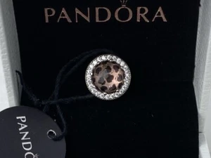 Pandora ALE 925 S. Silver Radiant Heart Blush Sparkling Crystal CZ Pink Charm - Picture 1 of 6