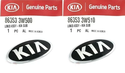 Emblema de parrilla delantera genuino Sportage 2013-2016 y emblema de tapa trasera del maletero logotipo de Kia  Foto 1 de 4