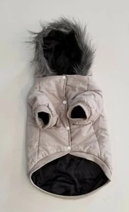 Doggy Coats for Small Dog Wind Resist Winter Cost Padded Warm Jacket XXL Grey  - Picture 1 of 12
