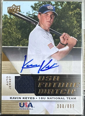 2009 Upper Deck Signature Stars USA Future Watch Jersey /899 Kavin Keyes Auto - Image 1 of 2
