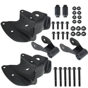 Labwork Rear LH+RH Leaf Spring Shackle & Bracket Hanger For 1997-2004 Ford F150 - Picture 1 of 10