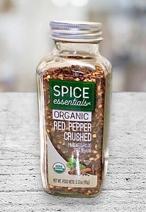 Spice Essentials Organic Red Pepper Crushed 3.37oz Each - Picture 1 of 2