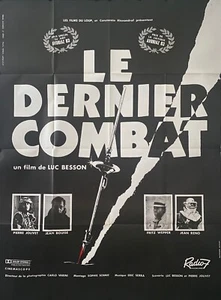 Jean Reno THE LAST BATTLE LE DERNIER COMBAT Luc Besson 1983 FRENCH POSTER 63 47 - Picture 1 of 1