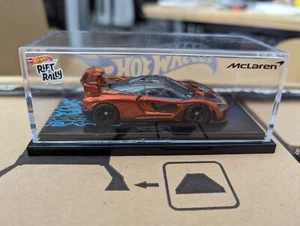 Hot Wheels Rift Rally Collectors Edition McLaren Senna R Car +Display Case ONLY - Picture 1 of 1