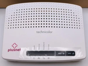 TECHNICOLOR TG582N PLUSNET WI-FI ROUTER 300MBPS ADSL2+ 4 ETHERNET NEW FREE SHIP - Picture 1 of 4