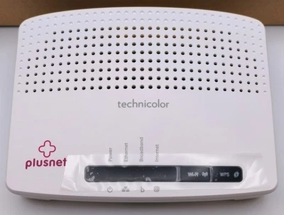 TECHNICOLOR TG582N PLUSNET WI-FI ROUTER 300MBPS ADSL2+ 4 ETHERNET NEW FREE SHIP - Image 1 of 4