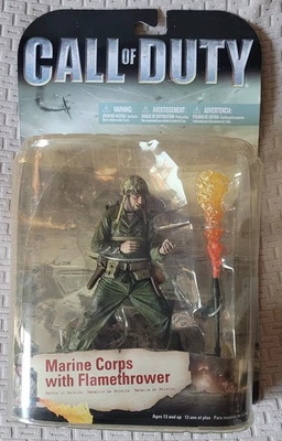 McFarlane Call of Duty Marine Corps w/Flamethrower Battle of Peleliu 2008 - Image 1 of 4