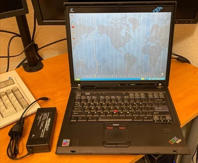 IBM Thinkpad T43 15'' Windows XP 32 Bit Laptop Pent M Radeon X300 1400x1050 - Bild 1 von 4