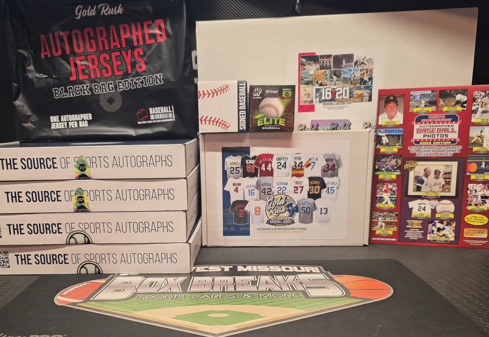 DET TIGERS BASEBALL MEMORABILIA 10 ITEM BREAK GOLD RUSH RSA HP TRISTAR  - Image 1 of 1