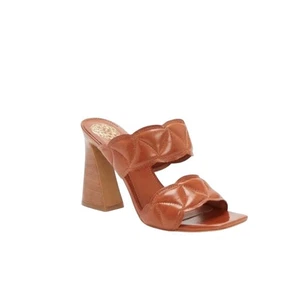 Vince Camuto braune Lederschuhe 4" Blockabsatz – Größe 9,5 - Bild 1 von 5