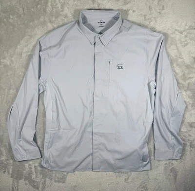 Under Armour Hybrid Long Sleeve Shirt Fish XXL 1383570 Gray NWT - Image 1 of 4